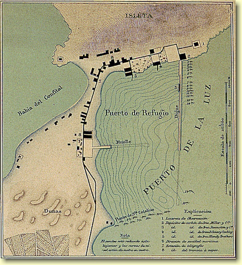 Puerto de La Luz i 1895